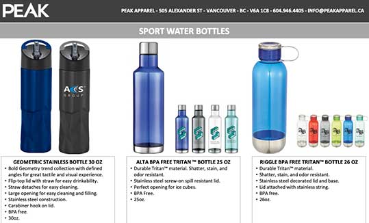 Bottles & Tumblers Catalogue